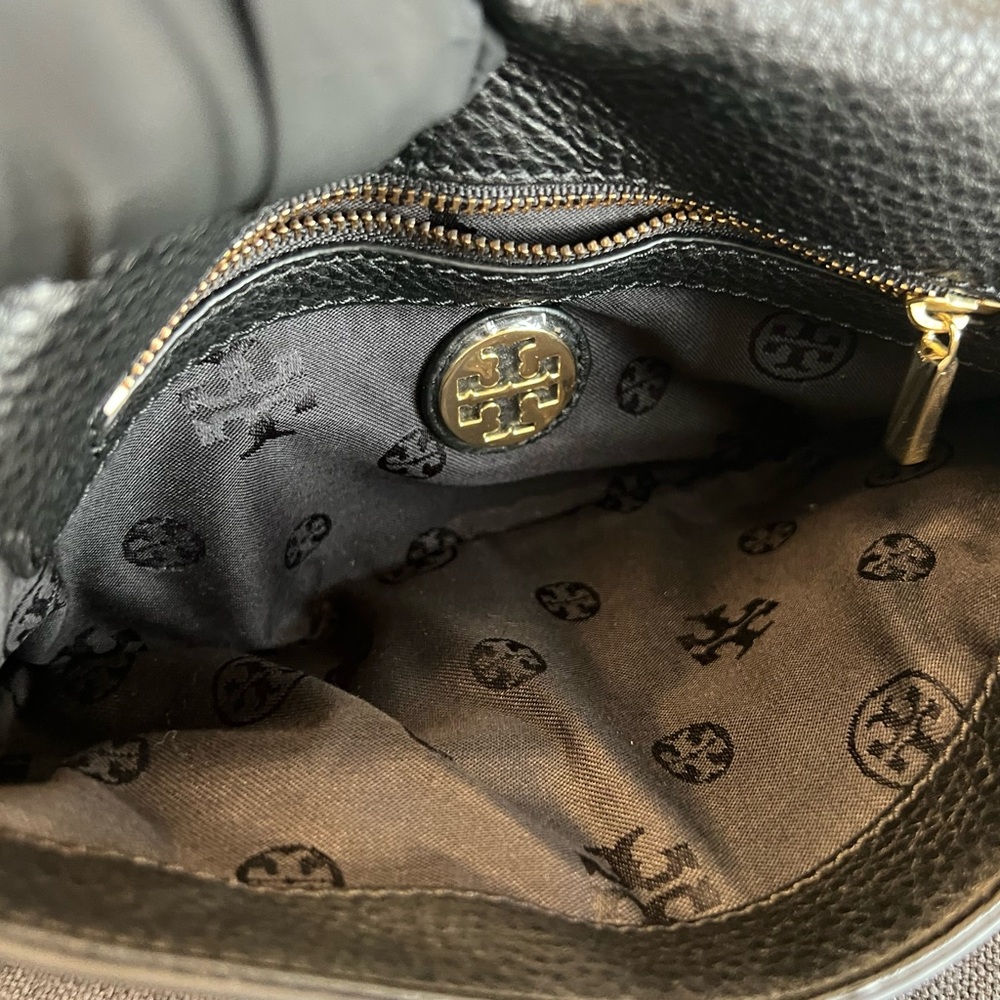 Tory Burch Black Crossbody Bag with Gold Accents - Picture 8 of 10